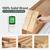 Entryway Bench, Oak Wood, Khaki, 51"L x 11"W x 17"H 3 thumbnail