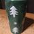 VINTAGE DESIGNPAC CERAMIC TALL 6" COFFEE MUG GREEN TREES CHRISTMAS 2 thumbnail