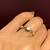 14K Yellow Gold Engagement Ring (Size 7-8) with White Sapphire Stone 5 thumbnail