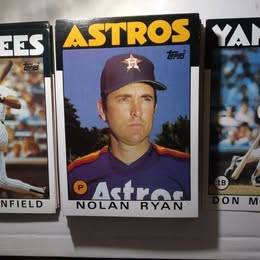 1986 Topps Super Complete Baseball Set (60) 5 x 7 Giant Photo Cards. 1