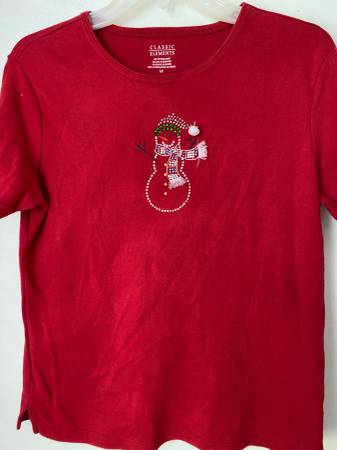 Women's Classic Elements 100% Cotton Christmas T-Shirt 1