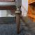 Walnut Antique Victorian Wide Chair Red and Black Damascus Pattern 10 thumbnail