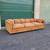 Vintage 1970s Mid Century Low Profile Stripped Velvet Sofa Couch Retro 3 thumbnail
