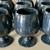 Set of 9 Vintage Black Marble Goblets 2 thumbnail