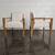 Vintage '50s Sculptural Bleached Oak+Wool Open Arm Lounge Chairs 5 thumbnail