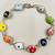 Vintage Glass Evil Eye Bracelet Sterling Silver. Made in Greece 5 thumbnail