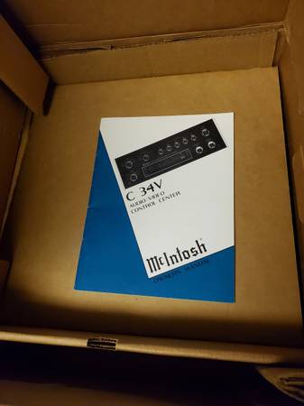 Mcintosh C34V Control Amplifier 20W Barely Used 1