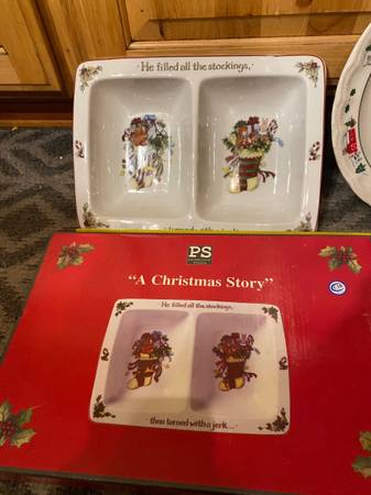 PS Portmeirion Studio Susan Winget "A Christmas Story" Divided Serving 1