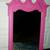 BIG MIRROR Gothic Wall Hanging Purple Pink Vintage Antique Style 1 thumbnail