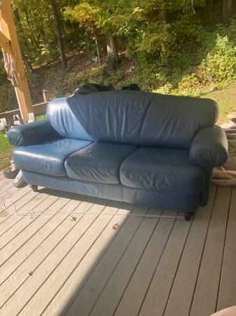 Leather couch 1