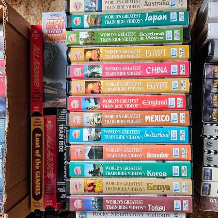 VHS Tapes: $3.00 each, $2 for $5.00 1