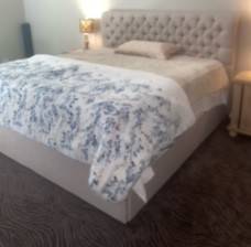 King Storage Bed with Drawers - Tufted Headboard - Pottery Barn 64337 - $1,620 (Spring Grove)63471433344513121