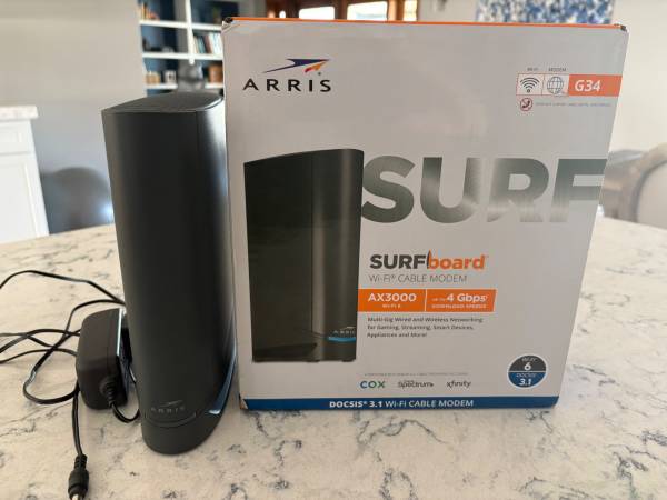 Arris Surfboard cable modem/router G34 1