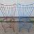 Vintage Pair of Painted Metal Steel Deck Patio Furniture Chairs 1 thumbnail