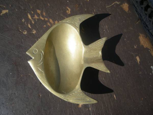 Brass Trinket fish dish, rocking horse 1