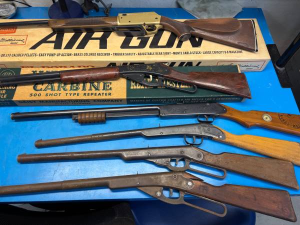 old 20 30 40 air bb guns 1