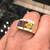 18 KT YELLOW GOLD RING. CLEAR & MULTI-COLORED DIAMONDS 5.50 TCW 6 thumbnail