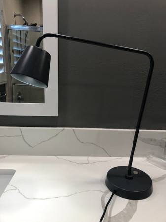 Ikea Industrial Modern Dark Gray Lamp with working bulb 1