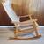 Vintage Wegner Style Paper Cord And Beech "Rope Rocker" Rocking Chair 5 thumbnail