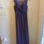 Davids Bridal Dress Plum Purple Illusion Neckline Ruched Chiffon Maxi 1 thumbnail
