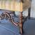 19th Century Vintage French Renaissance Carved Walnut Throne Arm Chair 3 thumbnail