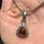 Sterling Silver Necklace with Natural Amber Stone and Beautiful Design 2 thumbnail