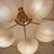 Mid Century 1960s Italian Brass and Glass Light Fixture Chandelier 3 thumbnail