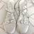 Vintage Women's Silver Lame' Gladiator Sandals / Shoes - Size 8-8.5 2 thumbnail