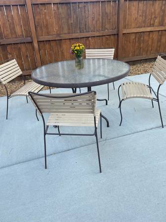 Brown Jordan Outdoor Dining Table & 6 Chairs 1
