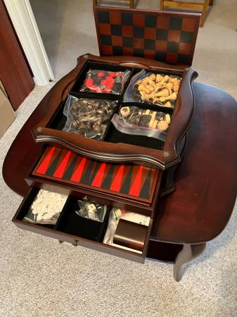 Juego múltiple con tableros y fichas en una bonita caja - $45 (Baldwinsville)63437237436675123