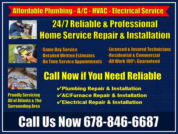 👉 RELIABLE| PLUMBING-HEATING-A/C | REPAIR & INSTALLATION-$SAVE 1