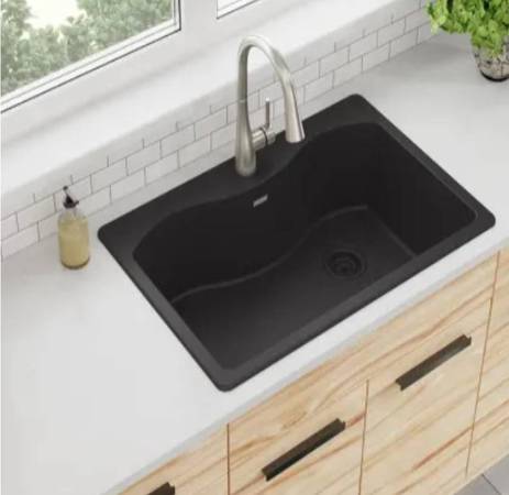 New 33" Elkay Granite Composite Dual Mount Kitchen Sink 1
