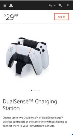 NEW SONY PS5 DualSense Charging Station Dock (PlayStation 5 controller dock) 1