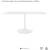 Modway Lippa 60" Mid-Century Modern Dining Table White 3 thumbnail