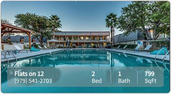 $850 / 2br - 799ft2 - Where Every Day Feels Special: Claim Your Spot! (College Station)63806733828739121