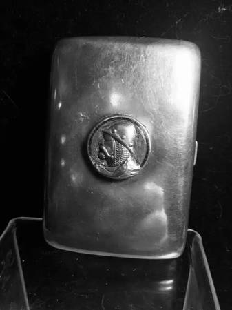 Antiques Unique Austro-Hungarian Silver Cigarette-case circa 1890 1