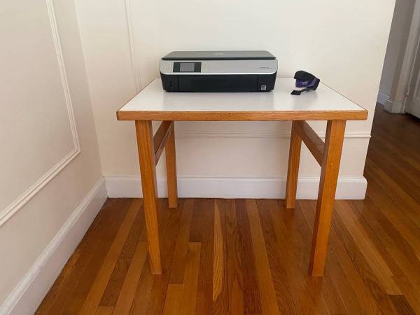 Versatile Multipurpose Low-Height Office Utility Table - Solid Wood 1