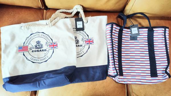 Cunard Queen Mary 2 tote bags 1