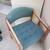 1 Vintage  Mid-Century Danish Style Oak Wood Lounge  Arm chairs 5 thumbnail