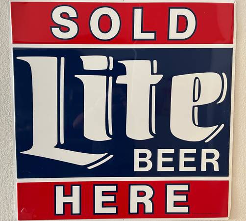 Sold Here: Lite Beer Sign 1