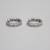 14K White Gold Small Diamond Hoop Pair Earrings (2.0 Grams) 5 thumbnail