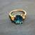 Vintage Natural London Blue Topaz and Diamond 14K Gold Ring 13 thumbnail