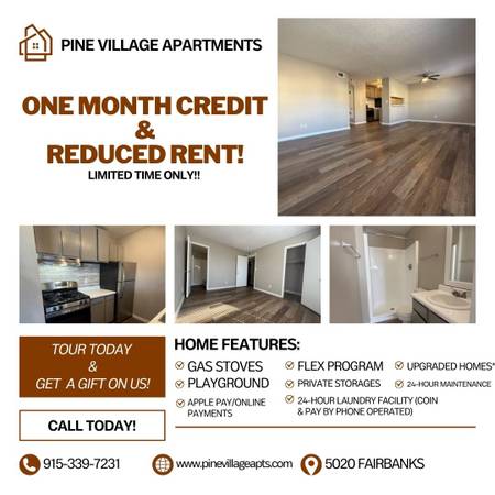 💸 SLASH YOUR RENT! 1 MONTH CREDIT + LOWER RATES! 1