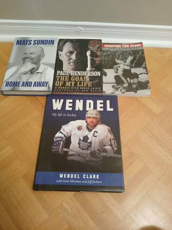 4- MAPLE LEAF SIGNED  HOCKEY BOOKS + SIGNED PHOTO 1