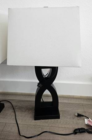 Markellton BlackTable lamp set of 2 ***CASH ONLY*** 1