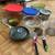 pots, pan, cookware, storage container lot, grater, glass bowls w lids 1 thumbnail