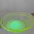 Antique EAPG yellow uranium glass bowl 6” 3 thumbnail