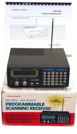 Pro-2006 HYPERSCAN base police scanner (programmed) 1