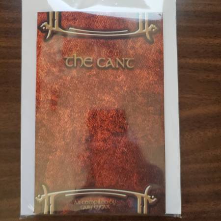 For RPGs:   The Cant - Thieves Cant Dictionary by Gary Gygax 1