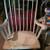 p* rocking easy recliner chairs wooden white brown rattan vintage P* 21 thumbnail